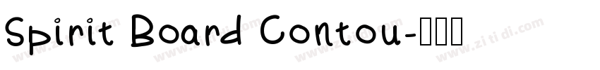Spirit Board Contou字体转换